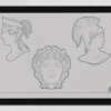30 Greek Statues & Elements Procreate Brushes