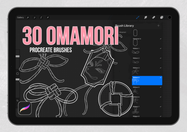 30 Omamori Procreate Brushes