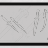 40 Swords & Daggers Procreate Brushes