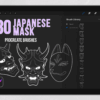 20 Japanese Masks Procreate Brushes